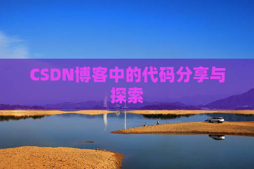 CSDN博客中的代码分享与探索